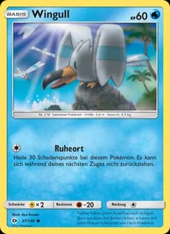 Wingull card in German