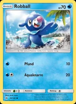 Robball card in German