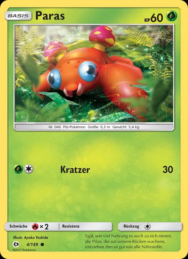 Paras card in German