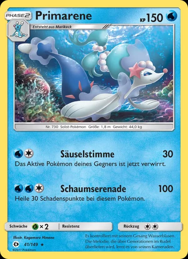 Primarene card in German