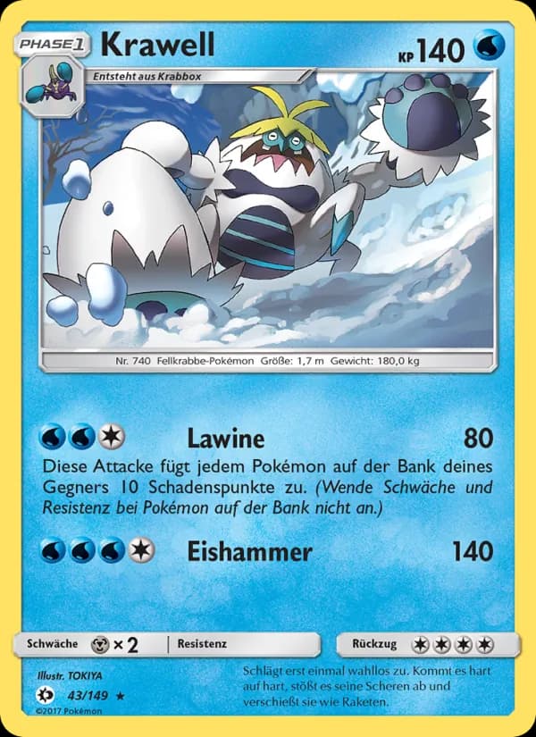 Krawell card in German