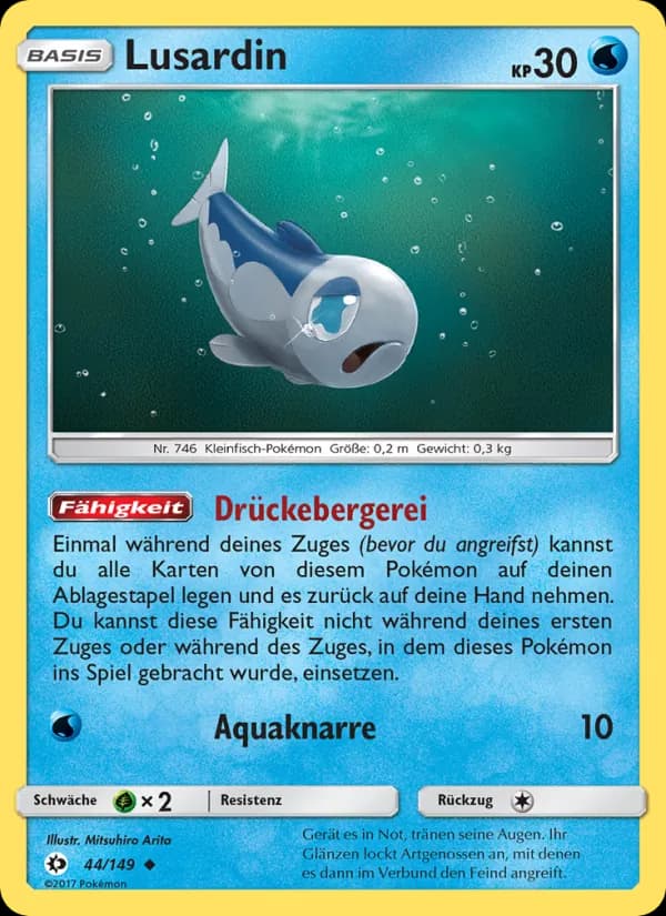 Lusardin card in German