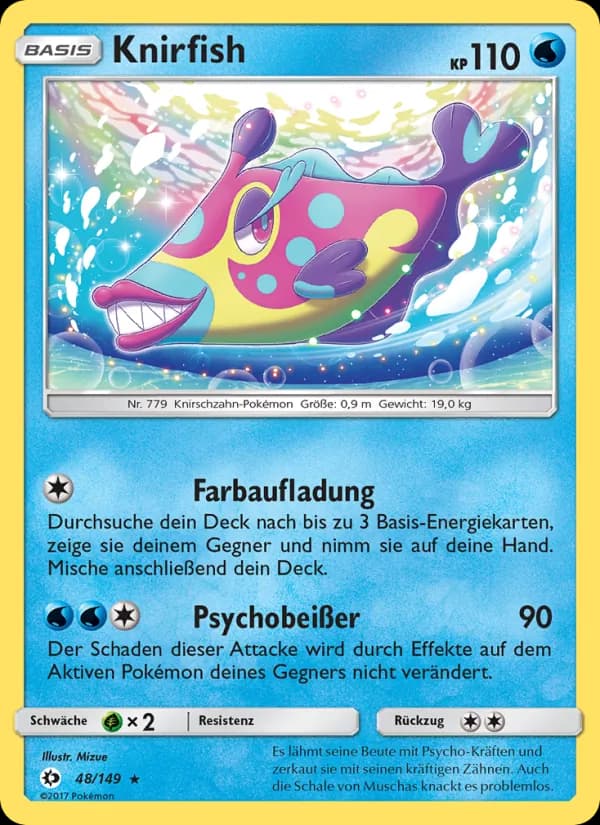 Knirfish card in German