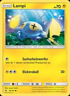 Lampi card in German