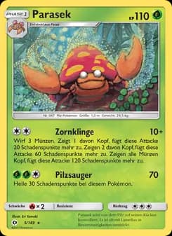 Parasek card in German