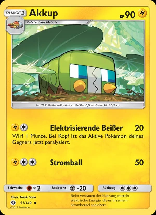 Akkup card in German
