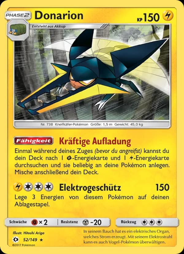 Donarion card in German