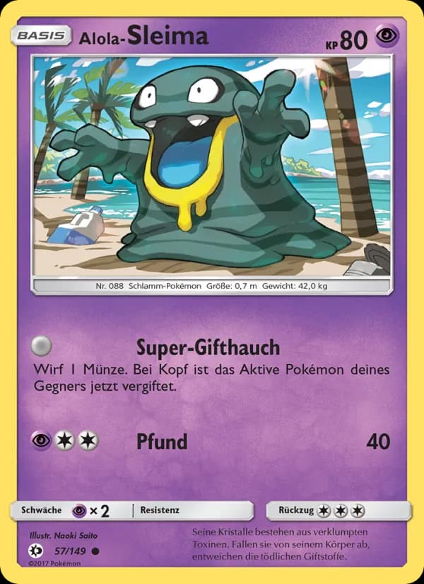 Alola-Sleima card in German