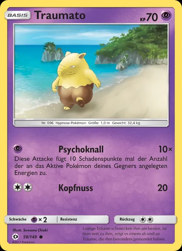 Traumato card in German