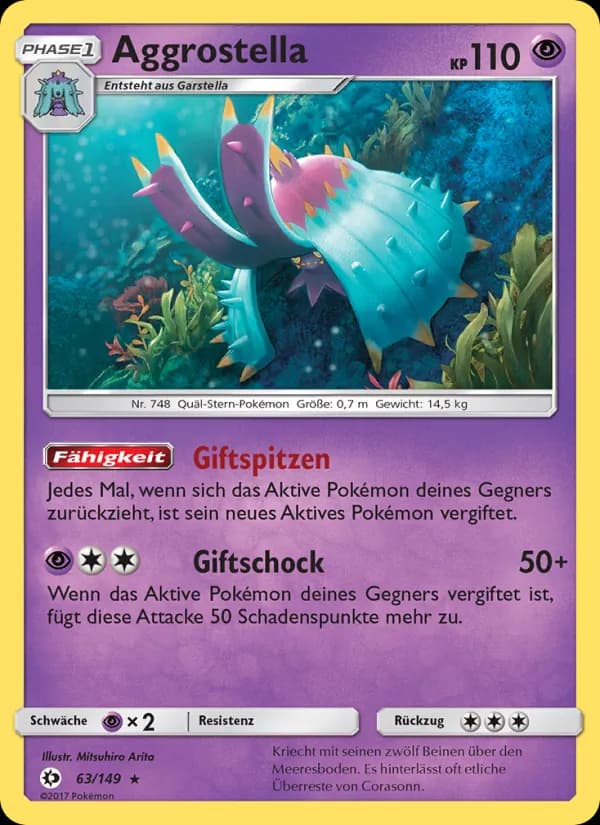 Aggrostella card in German