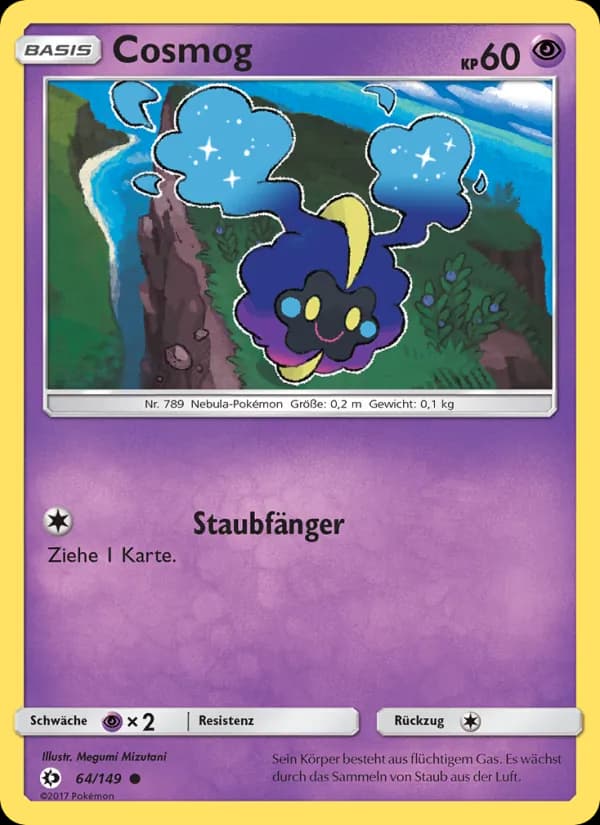 Cosmog card in German