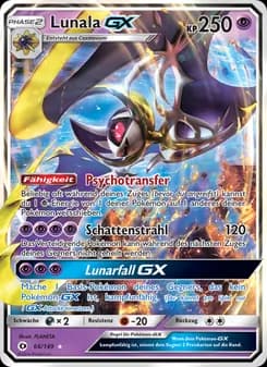Lunala GX card in German