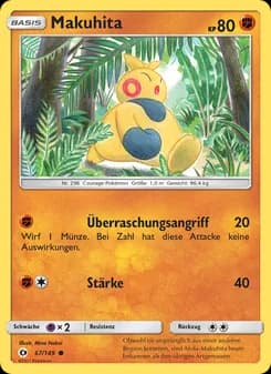 Makuhita card in German