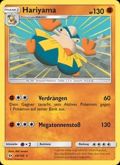 Hariyama card in German