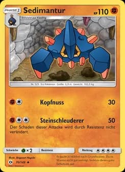 Sedimantur card in German