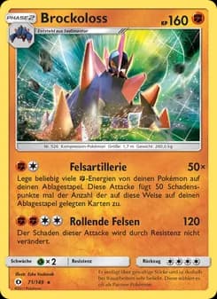 Brockoloss card in German