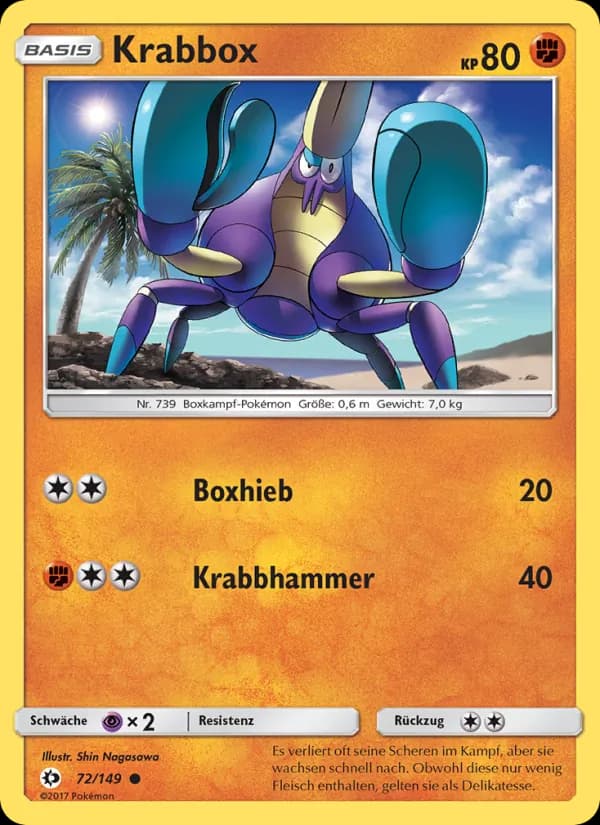 Krabbox card in German