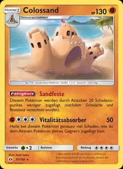 Colossand card in German