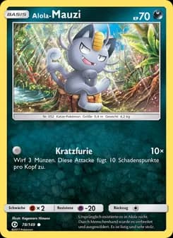 Alola-Mauzi card in German