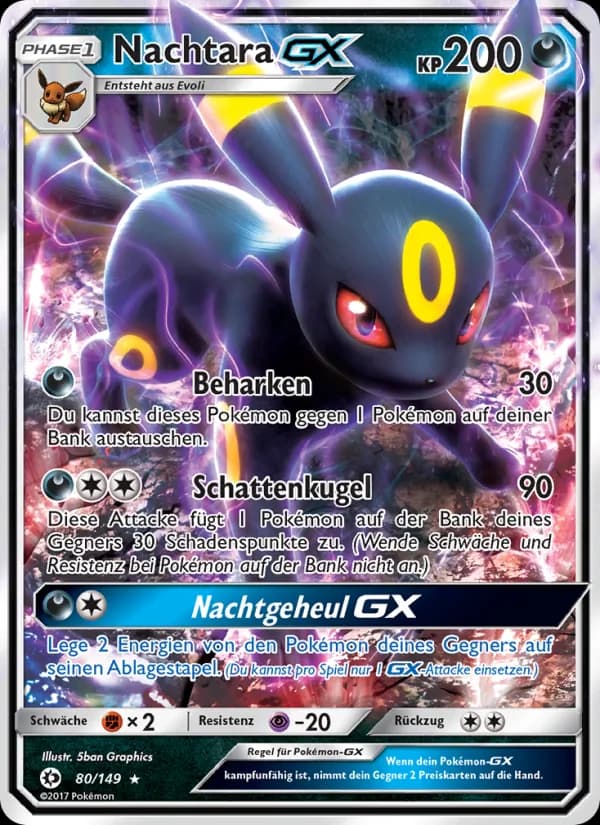 Nachtara GX card in German