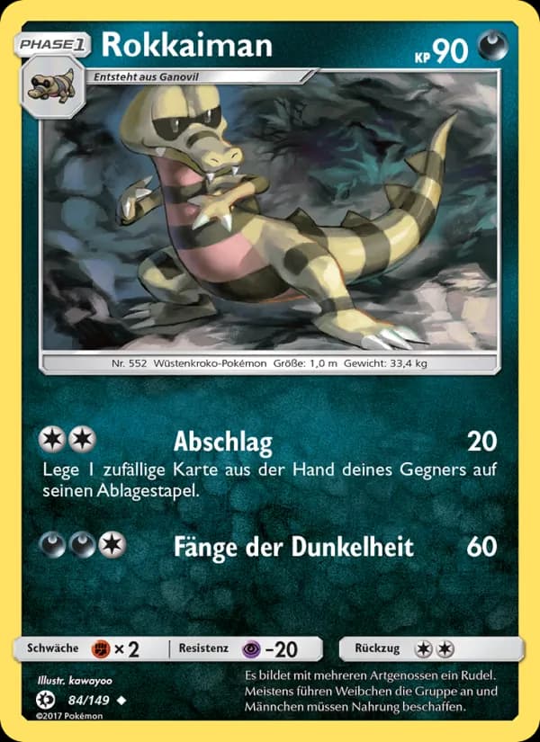 Rokkaiman card in German