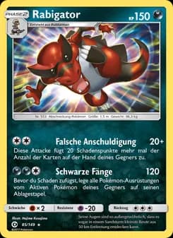Rabigator card in German