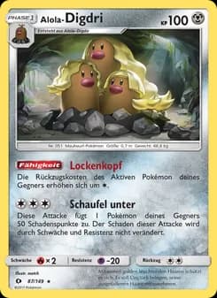 Alola-Digdri card in German