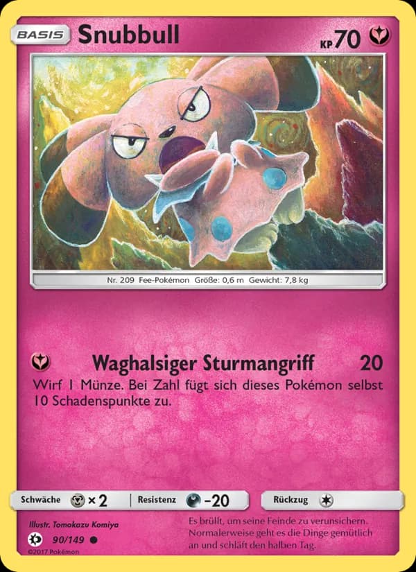 Snubbull card in German