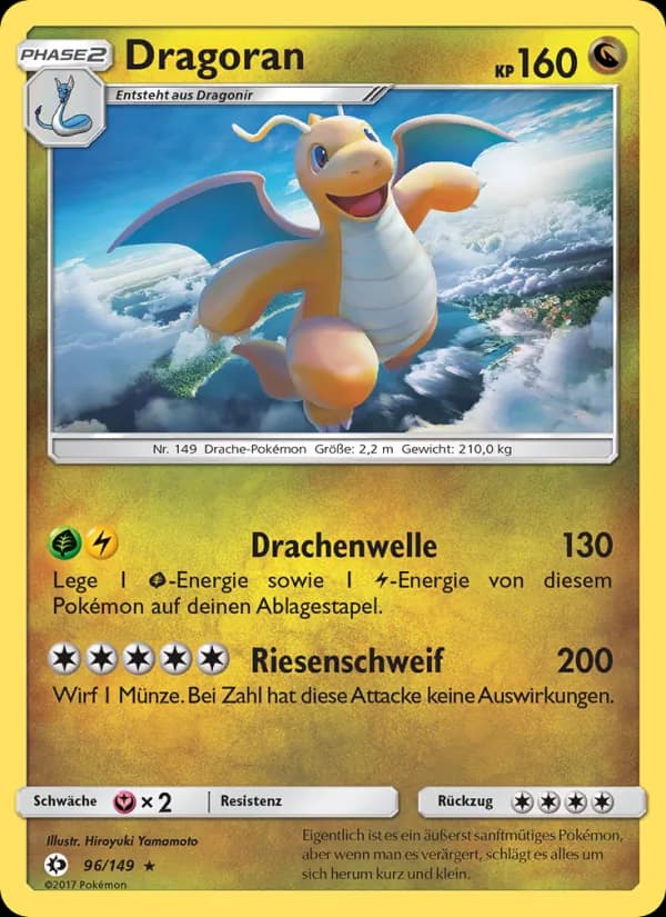Dragoran card in German