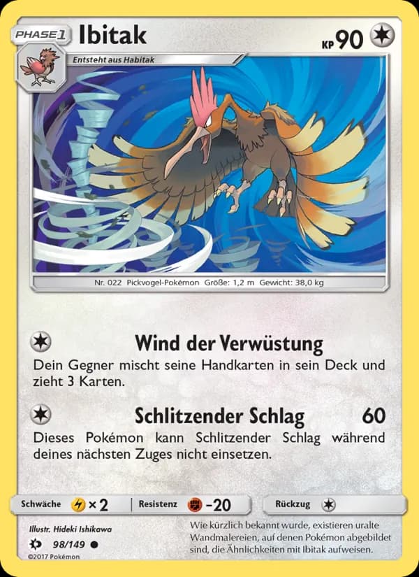 Ibitak card in German