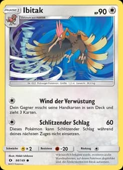Ibitak card in German