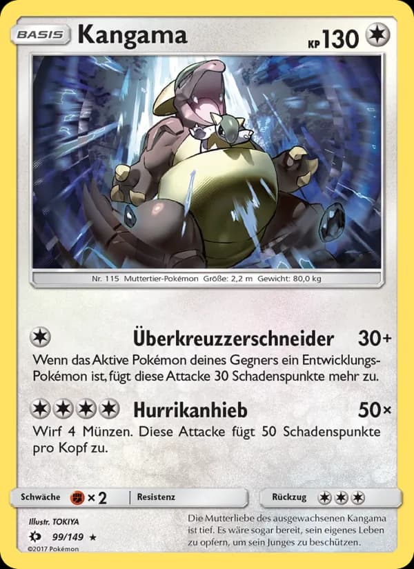 Kangama card in German