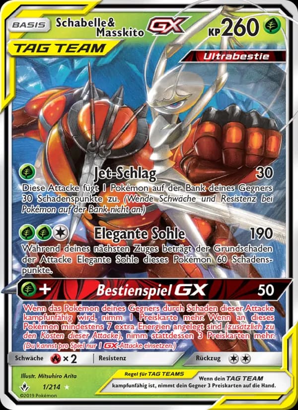 Schabelle & Masskito GX card in German