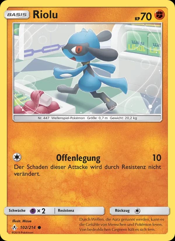 Riolu card in German