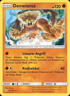 Demeteros card in German