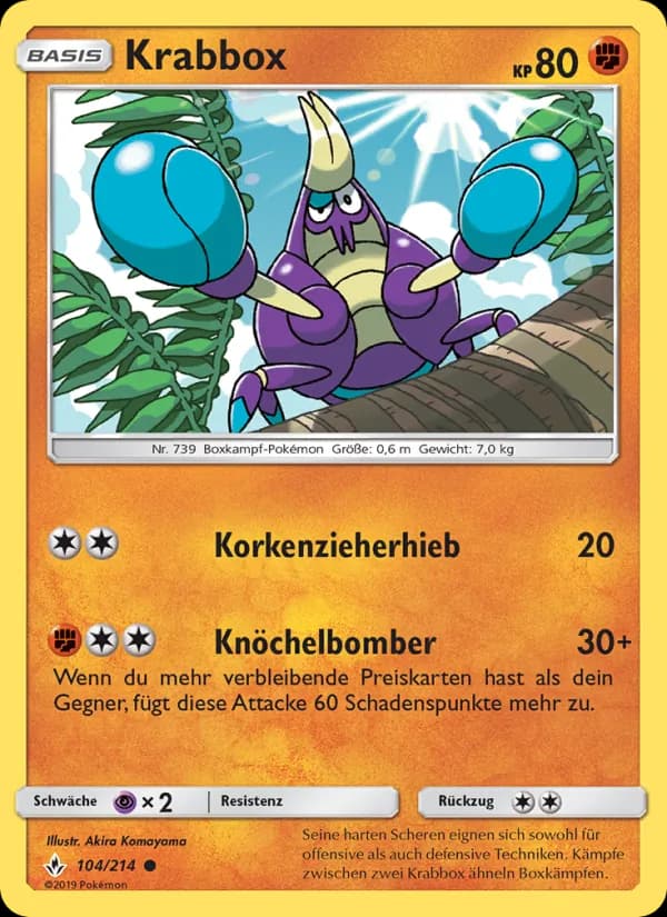 Krabbox card in German