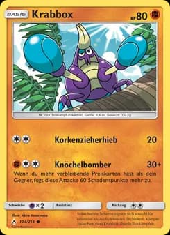 Krabbox card in German