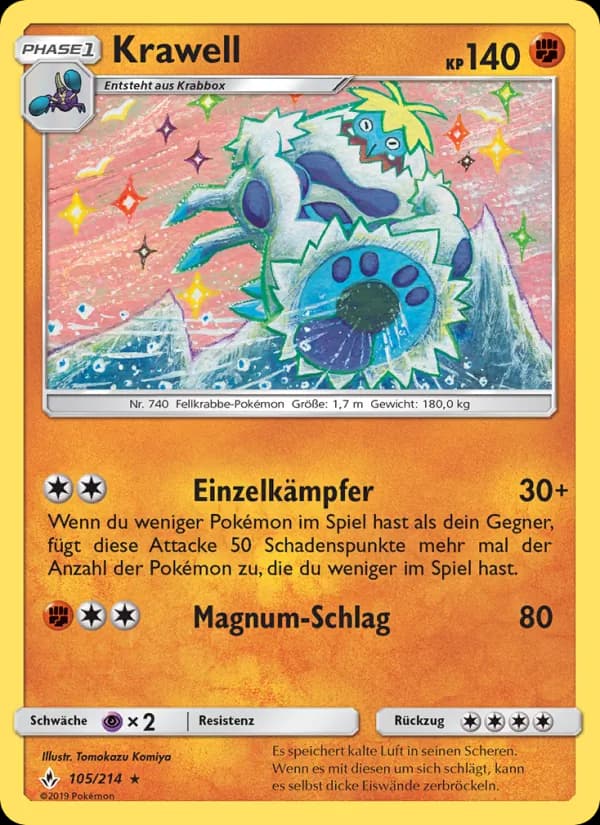 Krawell card in German