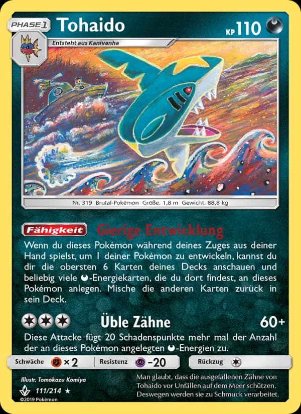 Tohaido card in German