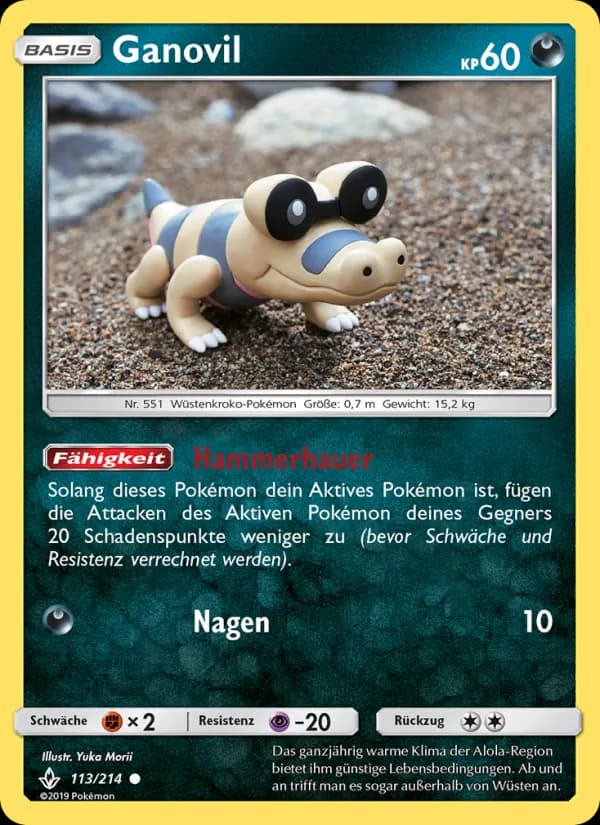 Ganovil card in German