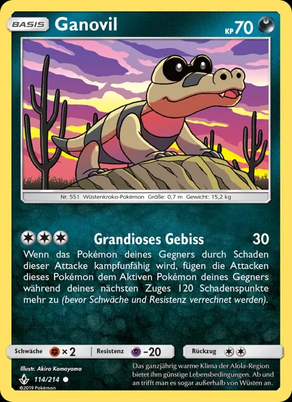 Ganovil card in German