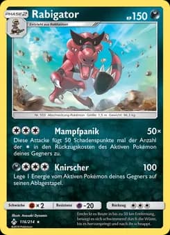 Rabigator card in German