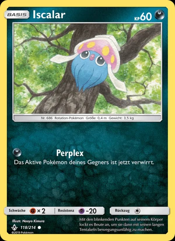 Iscalar card in German