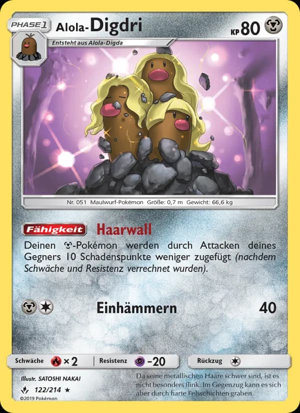 Alola-Digdri card in German