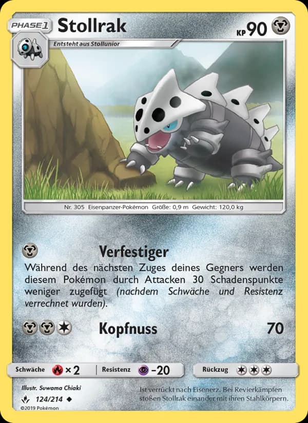 Stollrak card in German