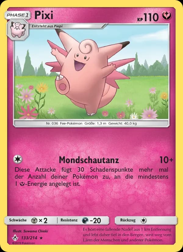 Pixi card in German