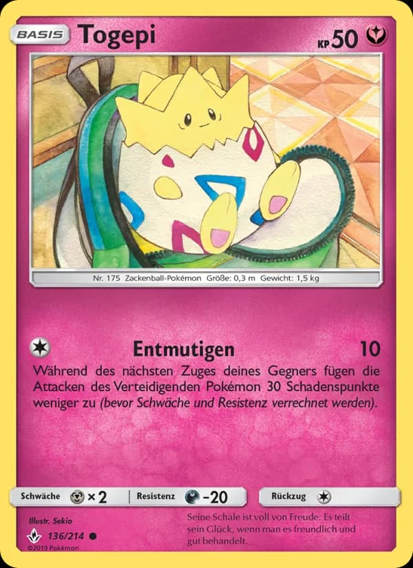 Togepi card in German