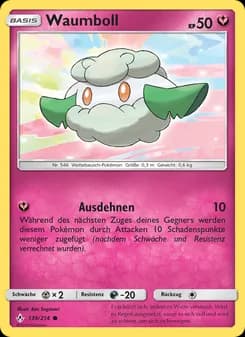 Waumboll card in German