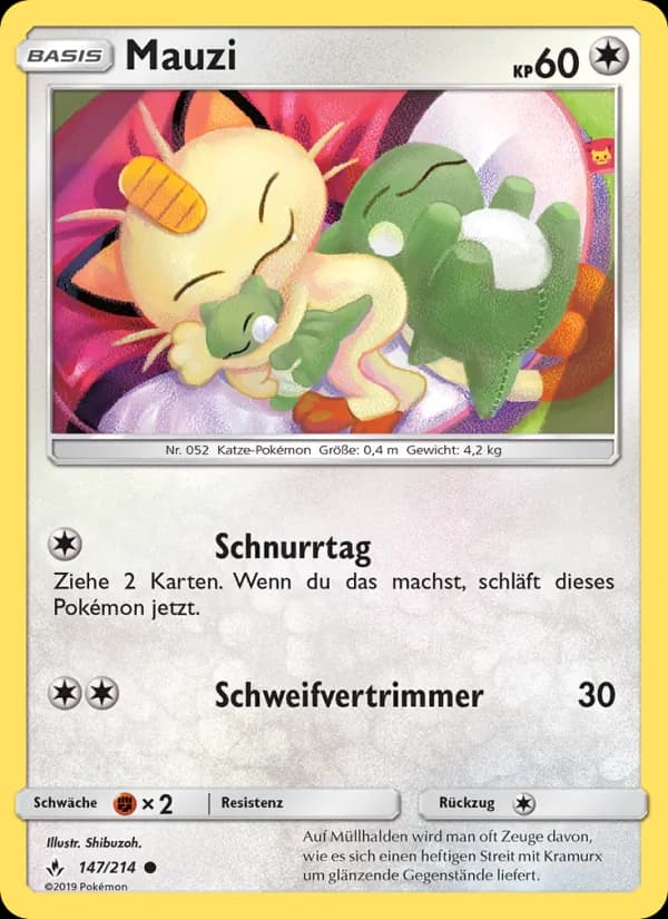 Mauzi card in German