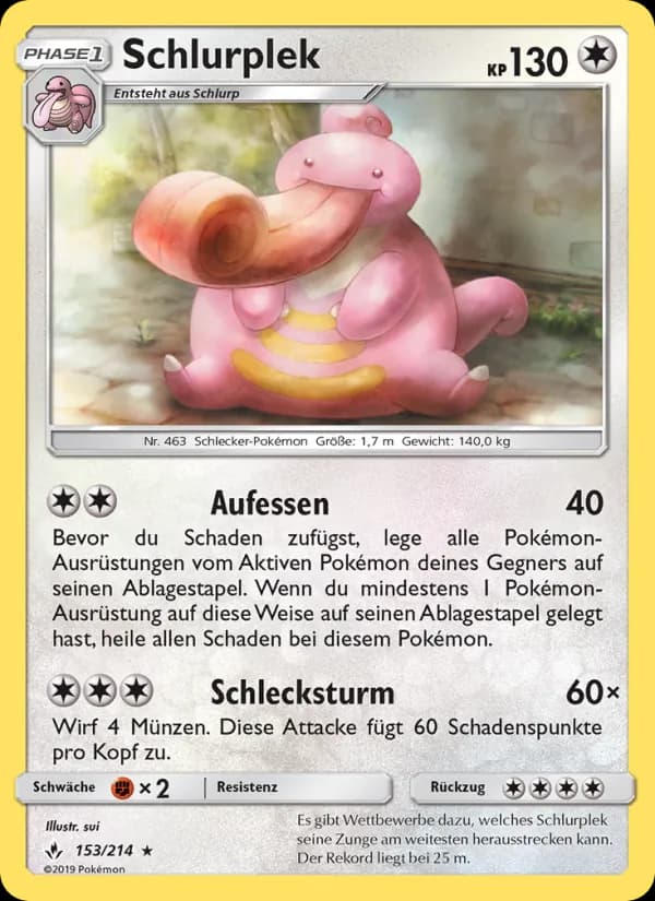 Schlurplek card in German
